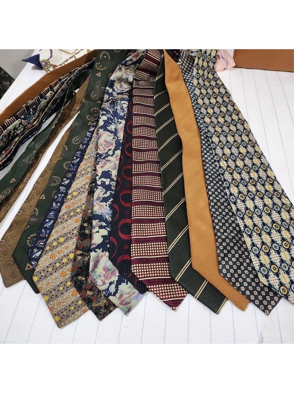 Bulk [#01] 12pcs Vintage Neckties 👔 vintage 💯 % Silk